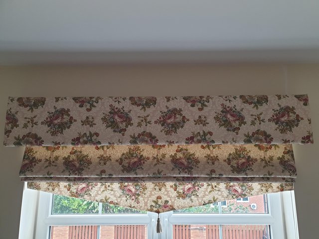 Image 2 of Roman Blind with padded Pelmet