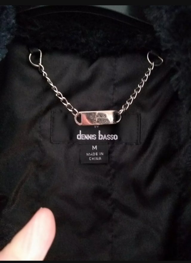 Image 3 of Dennis Basso Black Oversized Faux Fur Jacket M