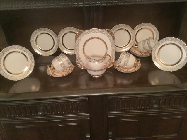 Preview of the first image of Tuscan Fine Bone china tea set.