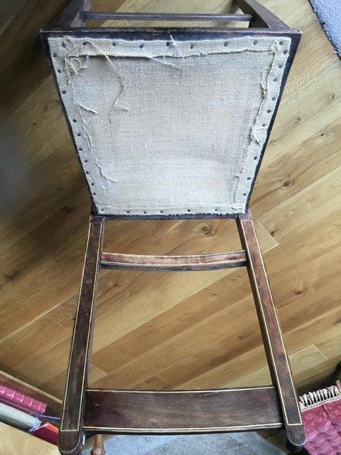 Preview of the first image of Antique inlaid chair.