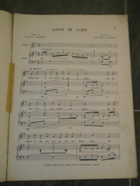 Image 2 of Love in June Words by Clifton Bingham & Music by Constance V