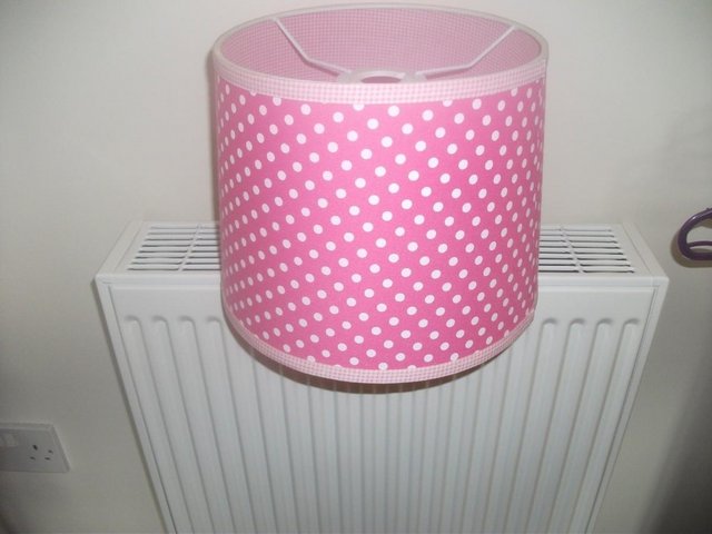 Preview of the first image of GIRLS PINK LAMP SHADE.