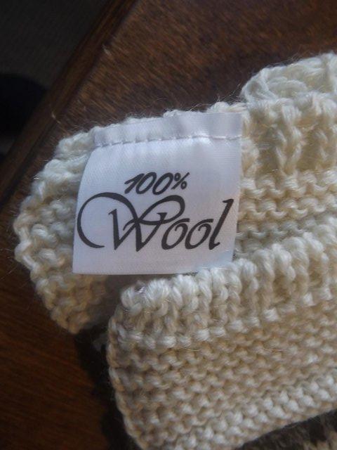 Image 3 of Knitted Woollen Scarf with sheep design