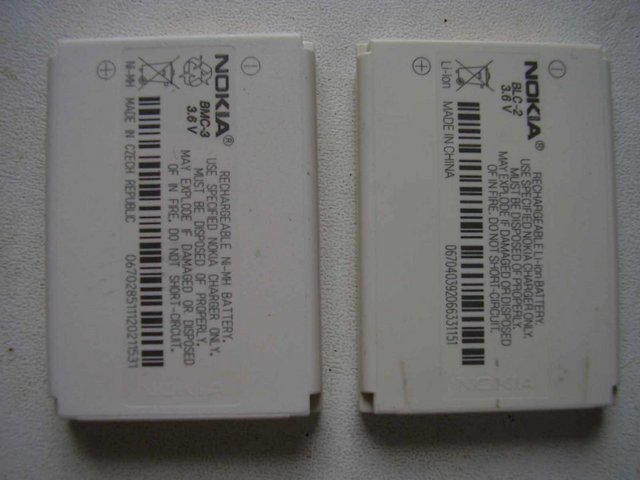 Preview of the first image of Nokia phone batteries BLC-2 & BMC-3.