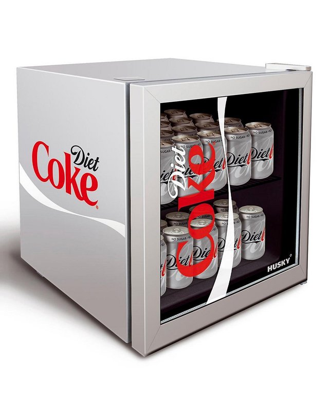 Preview of the first image of HUSKY 46L DIET COKE DRINKS COOLER-GLASS DISPLAY-EX DISPLAY-.