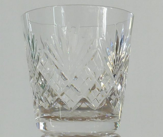 Image 2 of Webb Corbett "Prince Charles" cut glass Whiskey tumbler