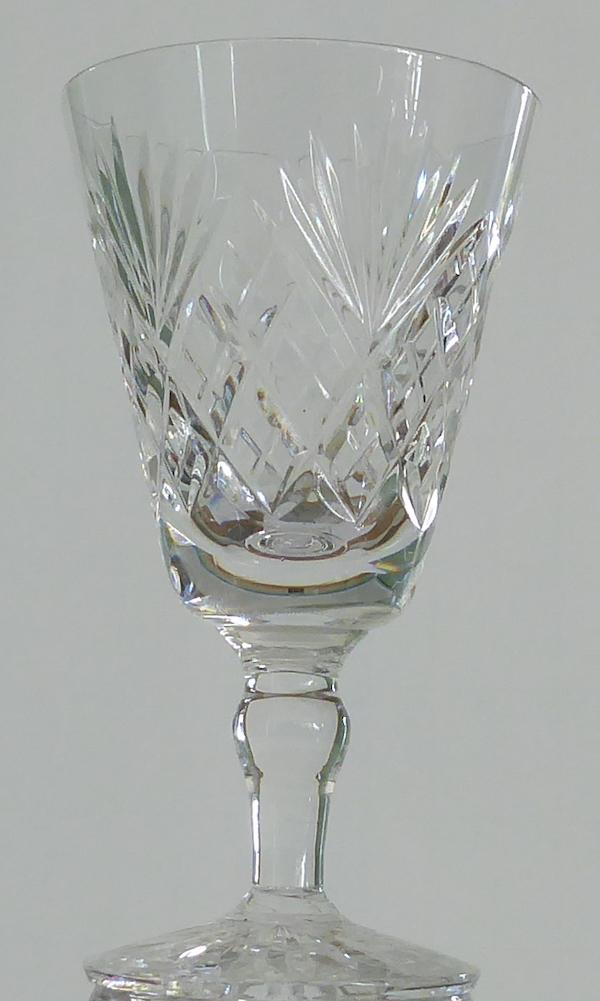 Preview of the first image of Webb Corbett "Prince Charles" cut glass sherry glass.
