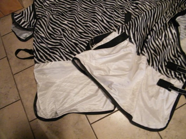 Preview of the first image of 6' SHIRES ZEBRA FLY/COOLER SHEET.
