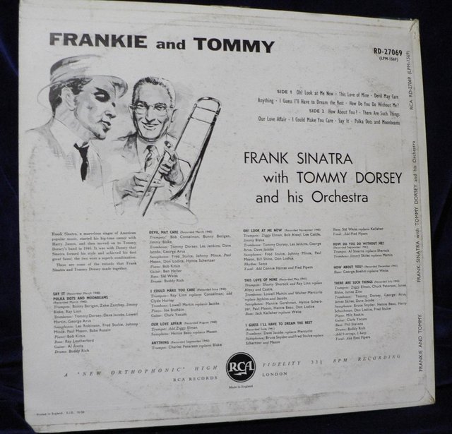 Image 2 of Frank Sinatra – Frankie And Tommy - RCA RD27069