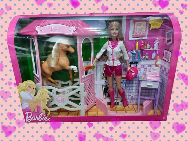 Preview of the first image of Brand new in box - Barbie I can be a Pony Doctor - Vet.