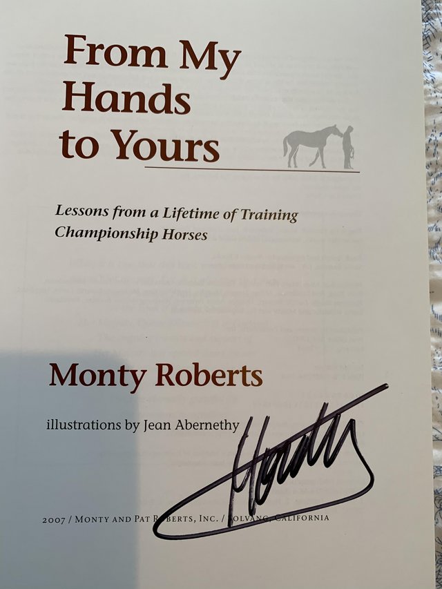 Image 2 of Monty Roberts - From My Hands To Yours - signed copy