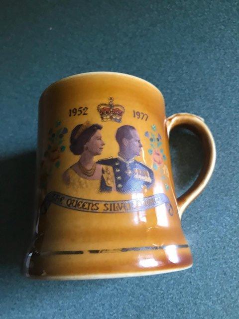 Preview of the first image of Kevin Carrot Mug; Black mug/sugar bowl & 2 glass Nescafe mug.