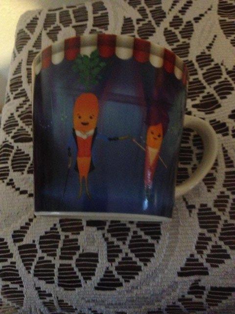 Image 2 of Kevin Carrot Mug; Black mug/sugar bowl & 2 glass Nescafe mug