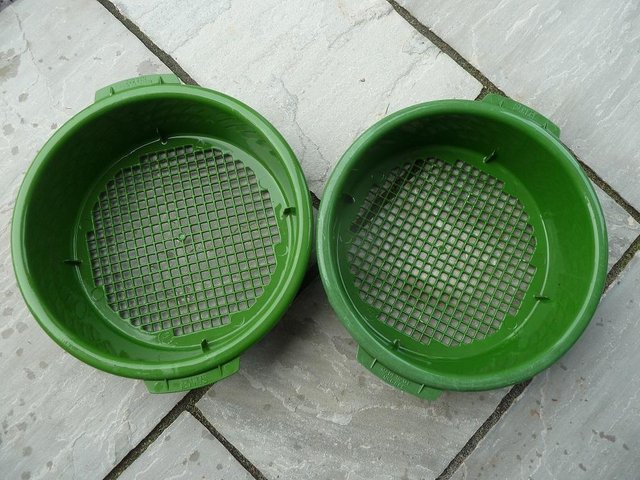 Preview of the first image of 2 x Sankey heavy duty plastic garden seives.
