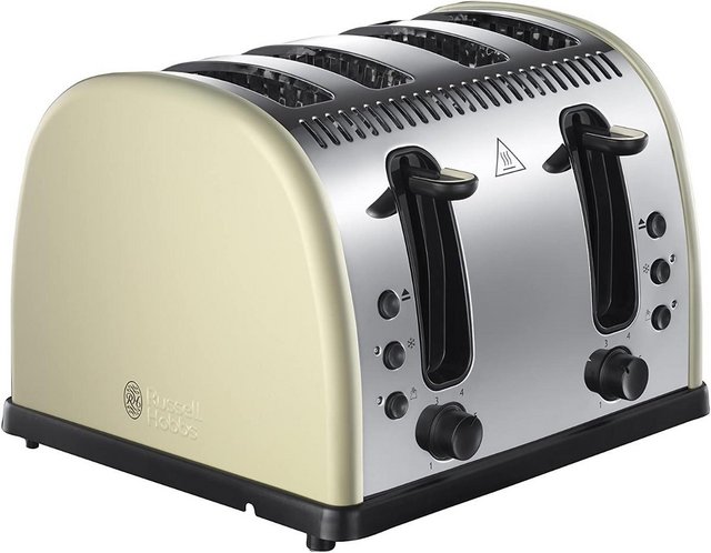 Preview of the first image of Russell Hobbs Legacy 4 Slice Toaster Stainless Steel CREAM.