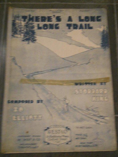 Preview of the first image of There's A Long Long Trail Vintage Sheet Music 1913.