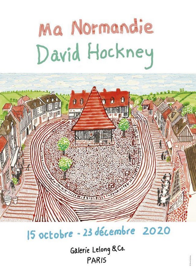 Preview of the first image of David Hockney Exhibition Poster "David Hockney Ma Normandie.
