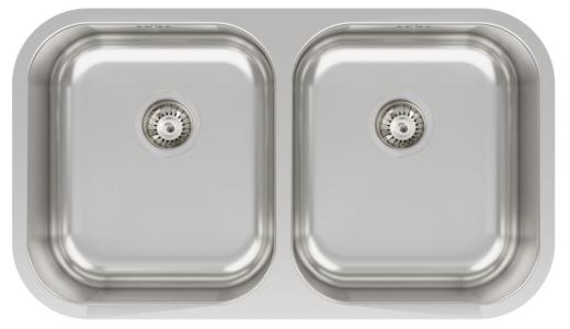 Preview of the first image of ABODE MELBOURNE DOUBLE BOWL INSET UNDERMOUNT S/S SINK-NEW.
