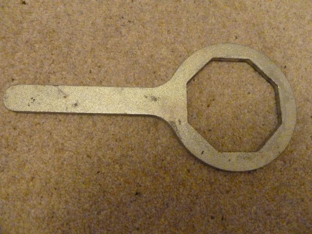 Preview of the first image of cast immersion heater ring spanner.