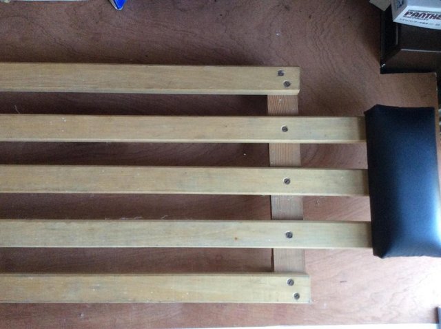 Preview of the first image of Wooden Car Dolly Trolley With Slats.