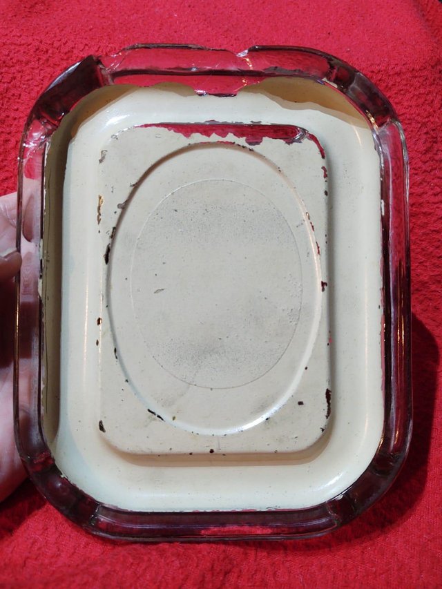 Preview of the first image of Vintage Okell’s Glass Ashtray.