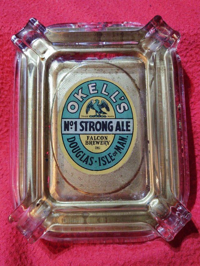 Image 3 of Vintage Okell’s Glass Ashtray