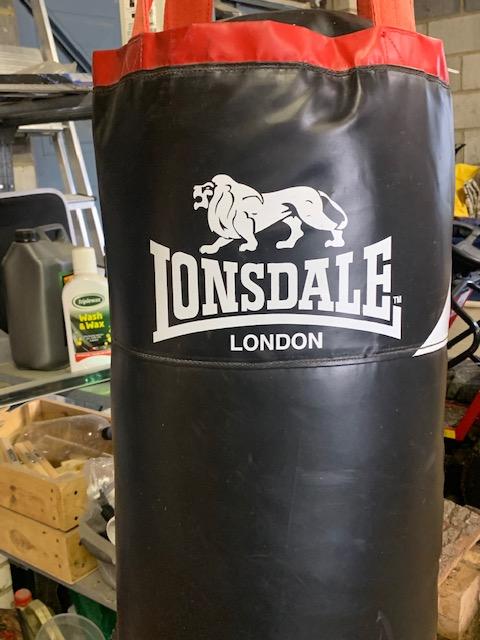 Preview of the first image of Lonsdale Punch Bag (4ft) & chains.