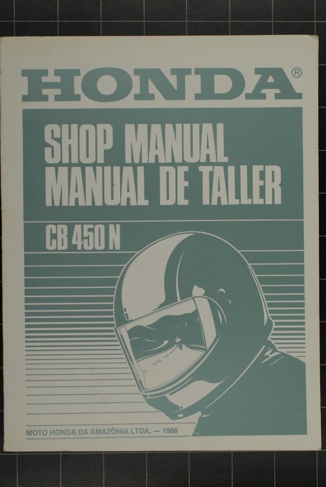 Preview of the first image of Honda CB450N Shop Manual.