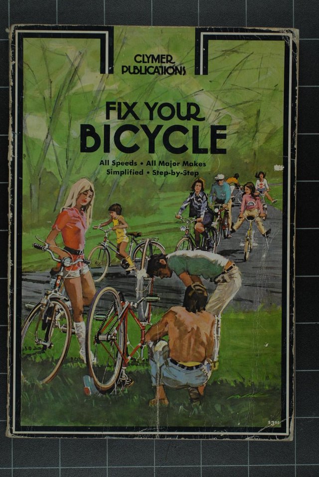 Preview of the first image of Clymer - Fix Your Bicycle 1970s Repair & Maintenance manual.
