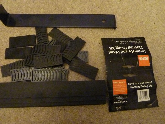 Preview of the first image of Laminate and wood flooring fixing kit (B & Q).