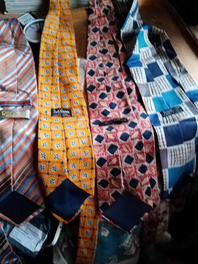 Preview of the first image of Brand New Silk Ties Mens never worn Five Silk made.