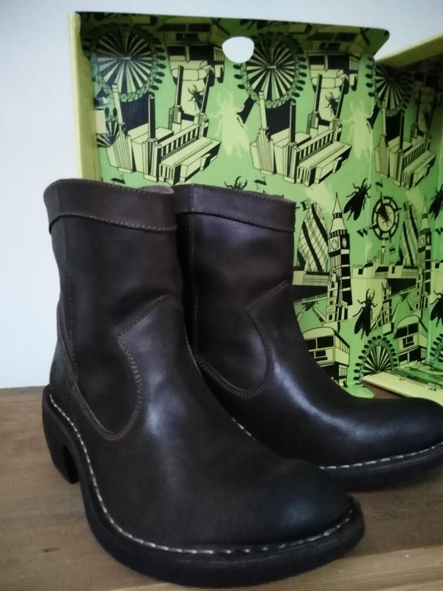 Preview of the first image of Ladies Fly London Foin Ankle Boots.