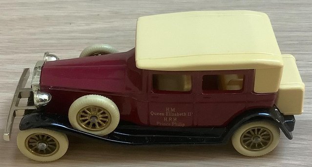 Preview of the first image of Lledo Days Gone BOXED Queen Elizabeth Philip Rolls Royce.