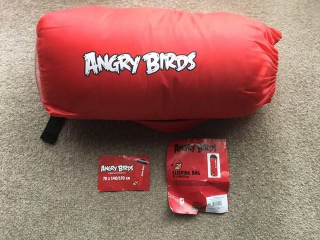 Preview of the first image of New - Angry Birds Red Children's sleeping bag..