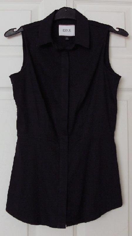 Preview of the first image of Ladies Black Sleeveless Top By Thomas Pink - Sz 6    B10.