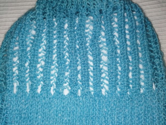 Image 3 of LADIES KNITTED SOFT HAT BABY BLUE
