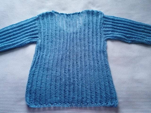 Image 3 of LADIES KNITTED SWEATER BABY BLUE M