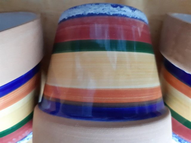 Image 9 of COLOURFUL PLANT POT SET ideal for window sill