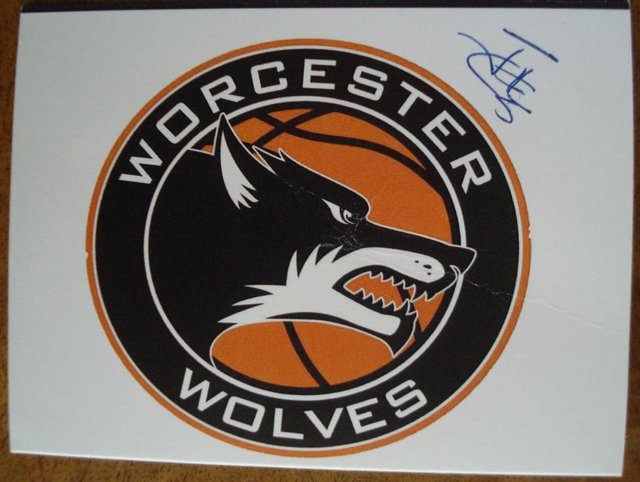 Preview of the first image of WORCESTER WOLVES BASKETBALL PLAYER JAY COUISNARD AUTOGRAPH.