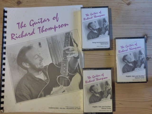 Preview of the first image of The Guitar of Richard Thompson 3 guitar tuition tapes & book.