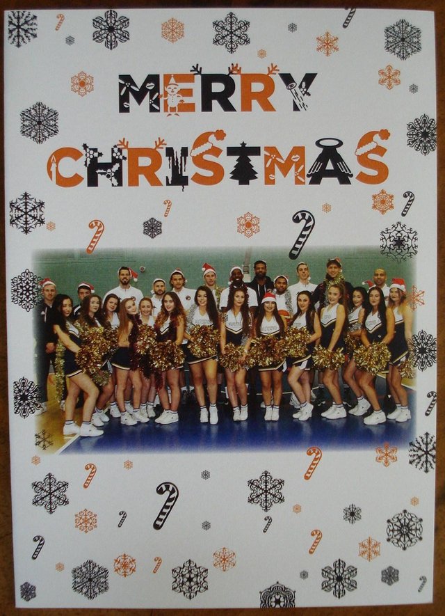 Image 2 of WORCESTER WOLVES BASKETBALL TEAM AUTOGRAPHED XMAS CARD
