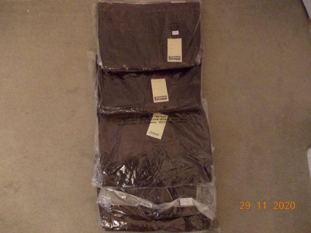 Preview of the first image of Men's Corduroy Trousers colour dark brown - New.