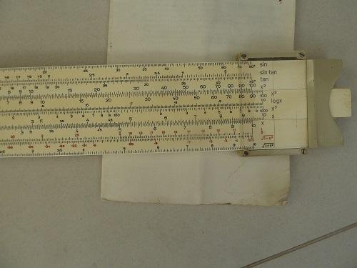 Preview of the first image of Vintage Thornton Slide Rule P221 with instruction leaflet.