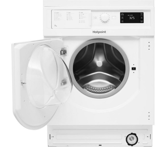 Preview of the first image of HOTPOINT 7KG WHITE INTEGRATED WASHER-1400RPM-ANTI STAIN-WOW.