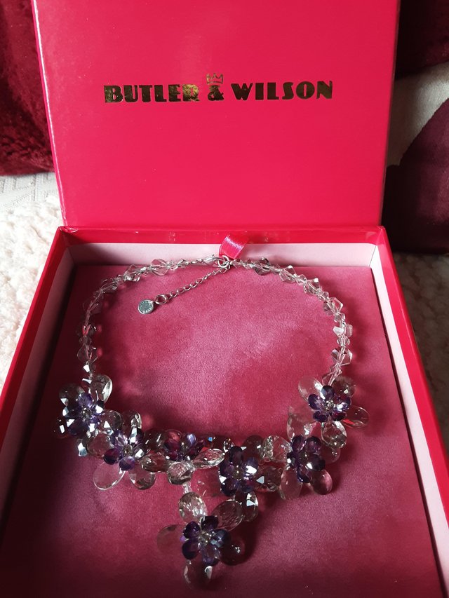 Preview of the first image of Butler and Wilson crystal necklace brand new boxed.