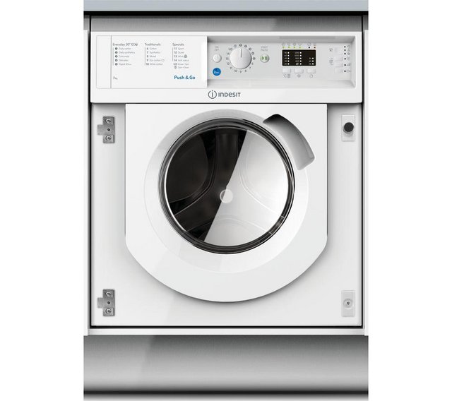 Preview of the first image of INDESIT 7KG WHITE INTEGRATED WASHER-1200RPM-QUICK WASH-WOW.