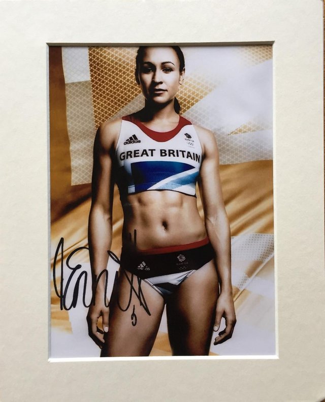 Preview of the first image of Signed Photo of Jessica Ennis.