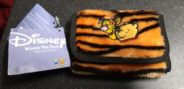 Preview of the first image of Disney Winnie the Pooh & Tigger Soft Fluffy Wallet/Purse New.