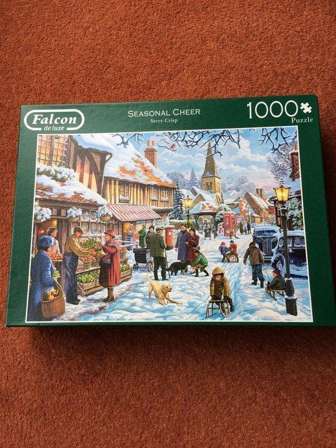 Preview of the first image of FALCON DE LUXE 1000 PIECE JIGSAW PUZZLE-SEASONAL CHEER.