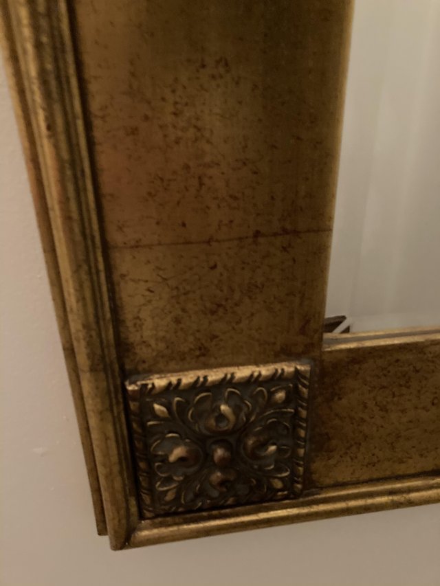 Image 2 of Beautifully Crafted Solid Wood Gilded Mirror